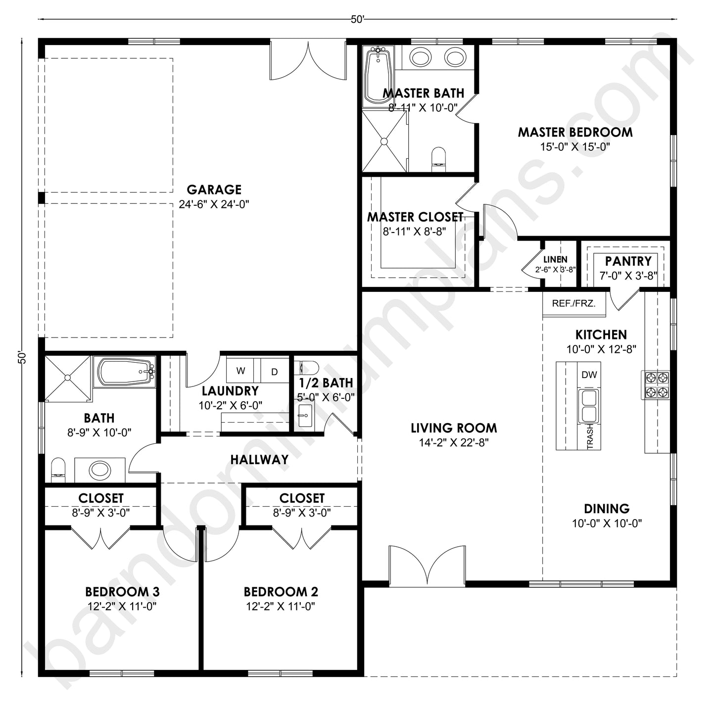 SS-30044 Barndominium House Plan