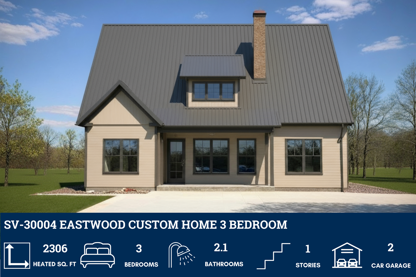 SV-30004 Eastwood Custom Home Plan
