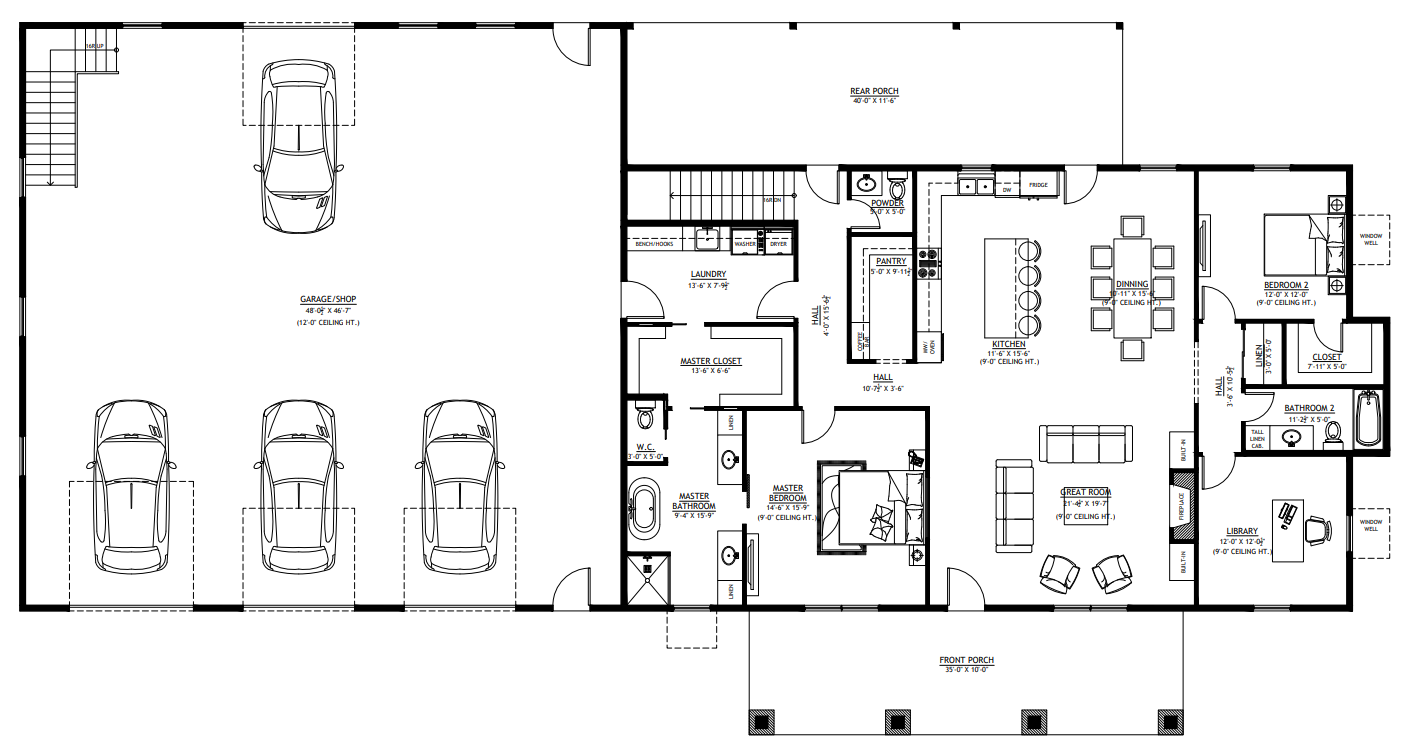 SV-30007 Rosewood Custom Home Plan
