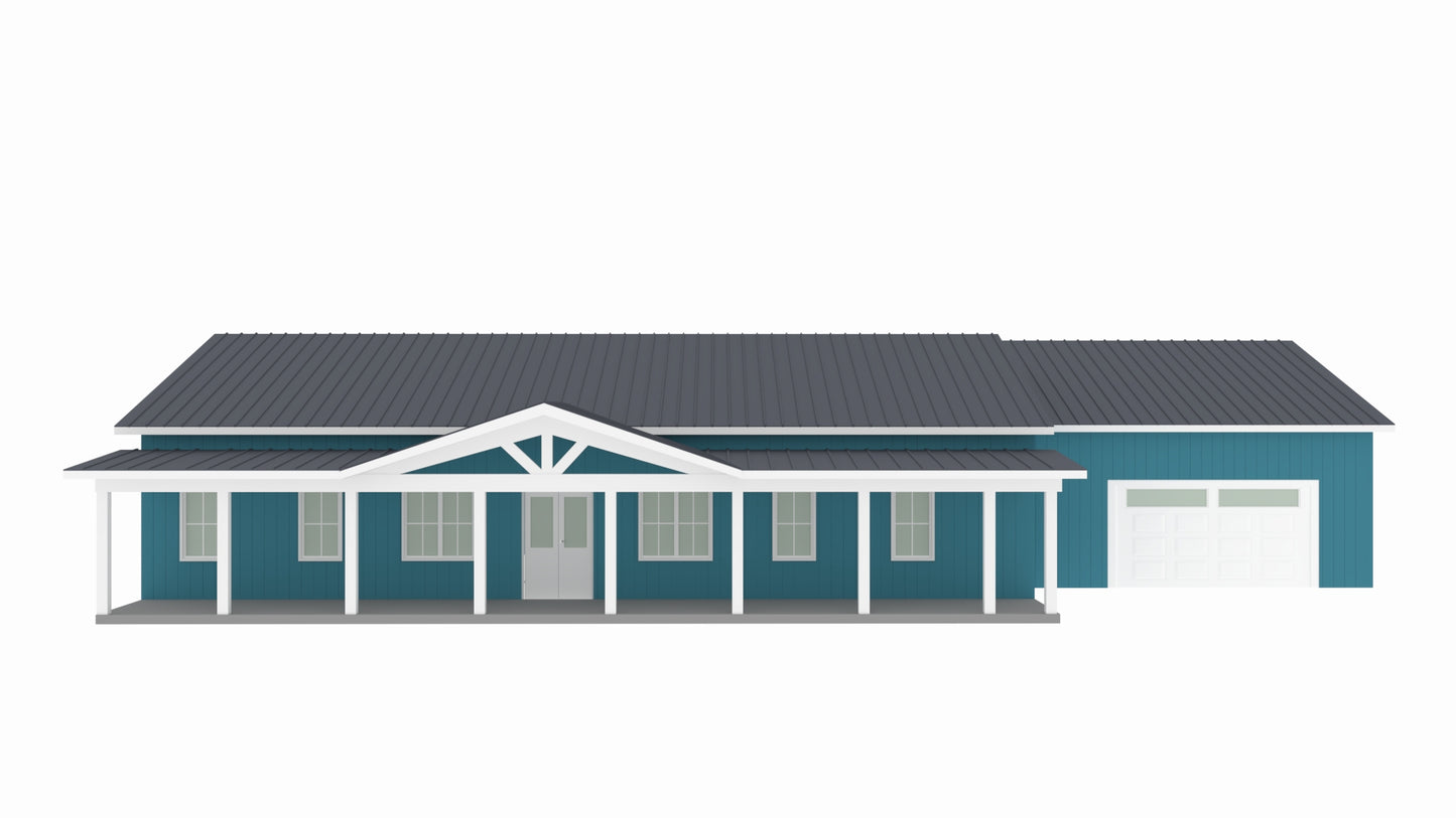 SV-5501-J Jacob Barndominium House Plan