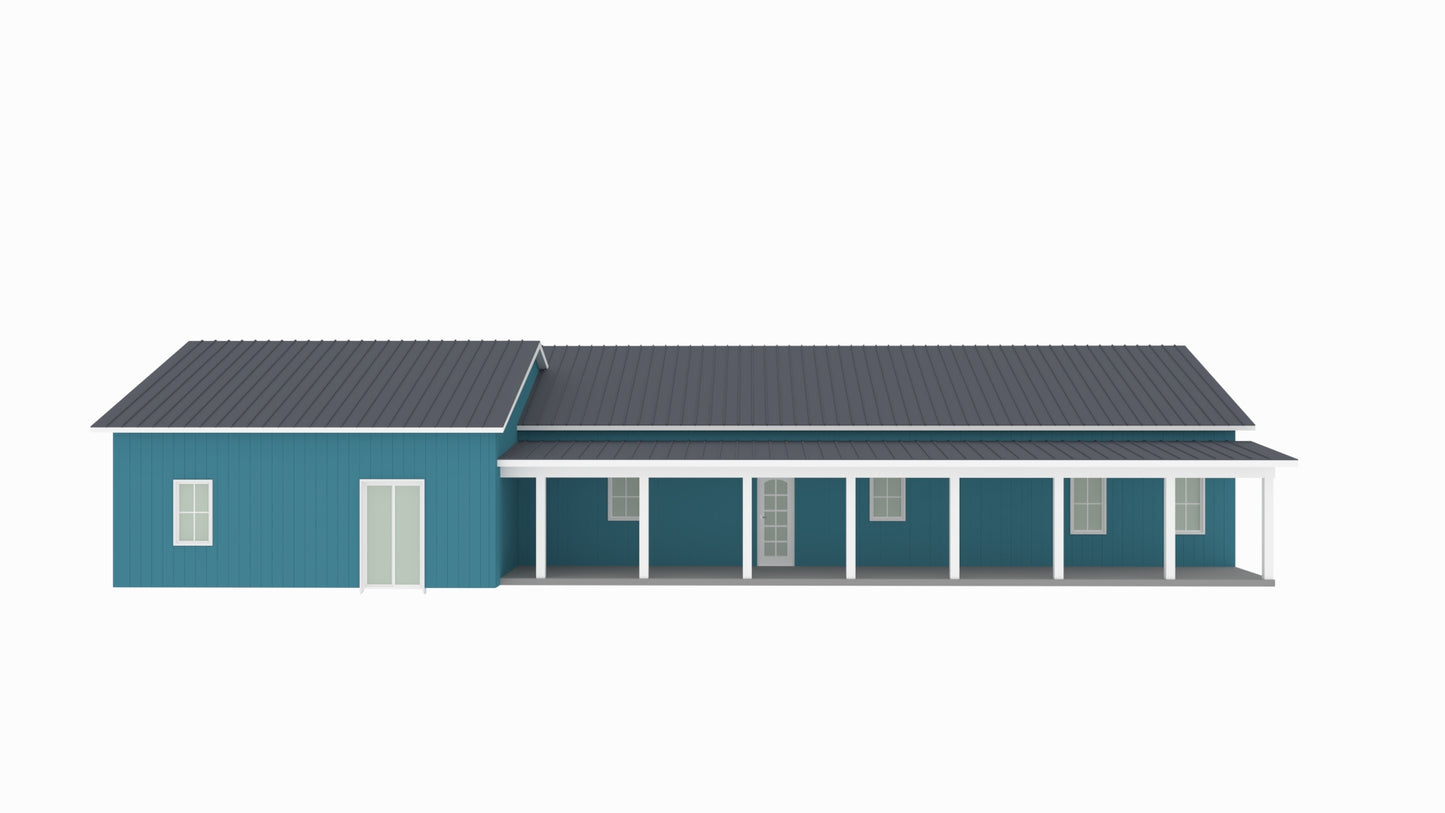 SV-5501-J Jacob Barndominium House Plan