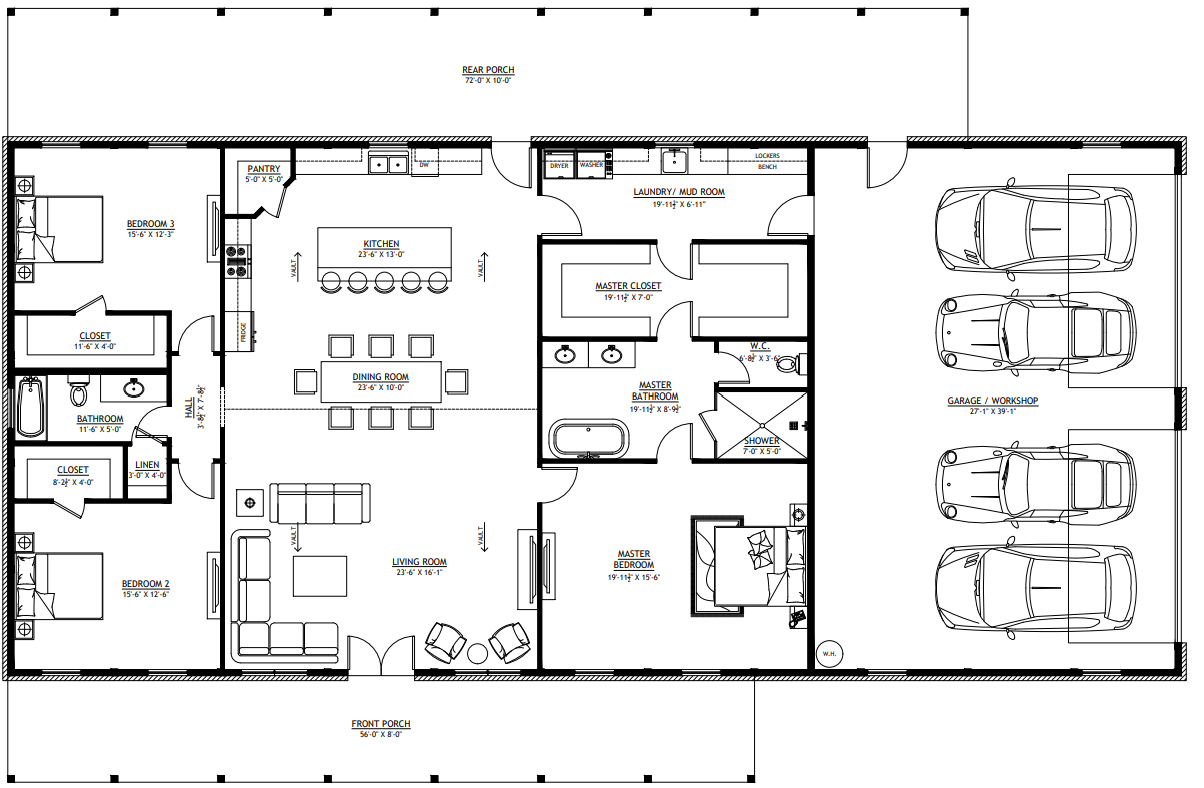 BK-2406 Holden Barndominium Kit
