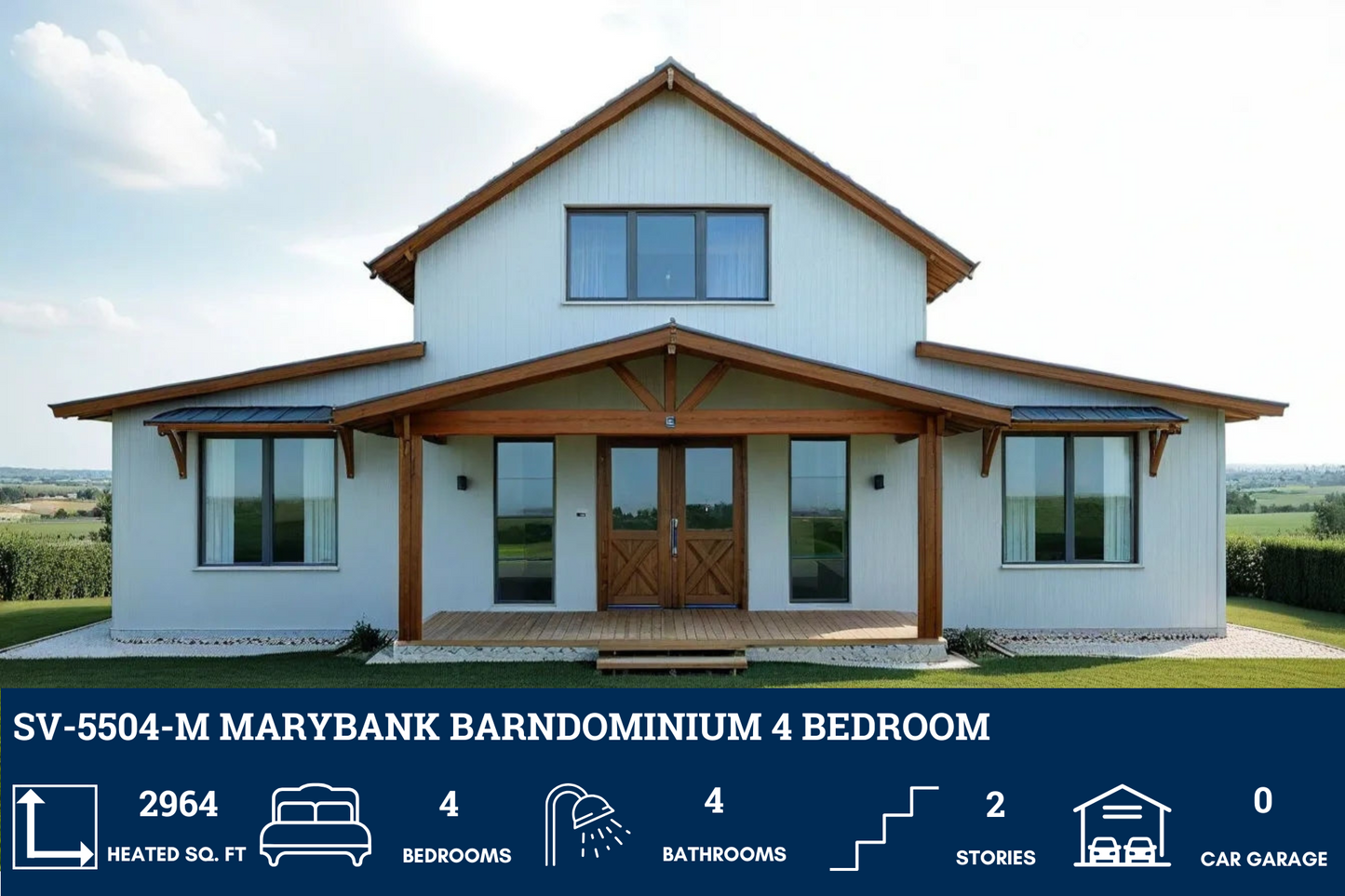 SV-5504-M Marybank Barndominium House Plan
