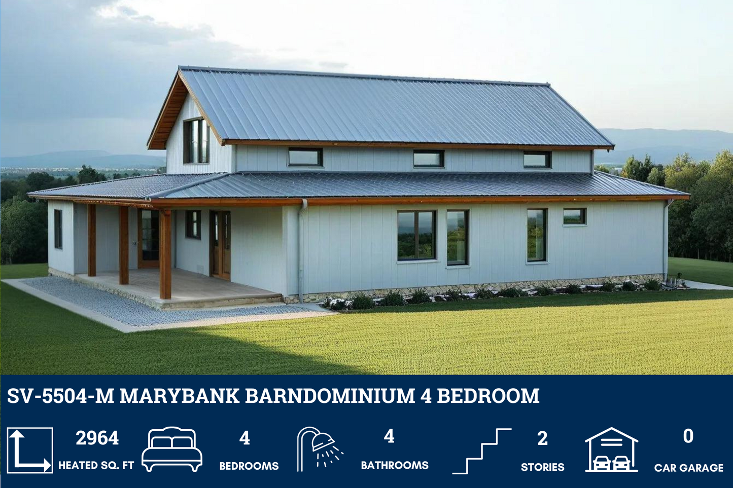 SV-5504-M Marybank Barndominium House Plan