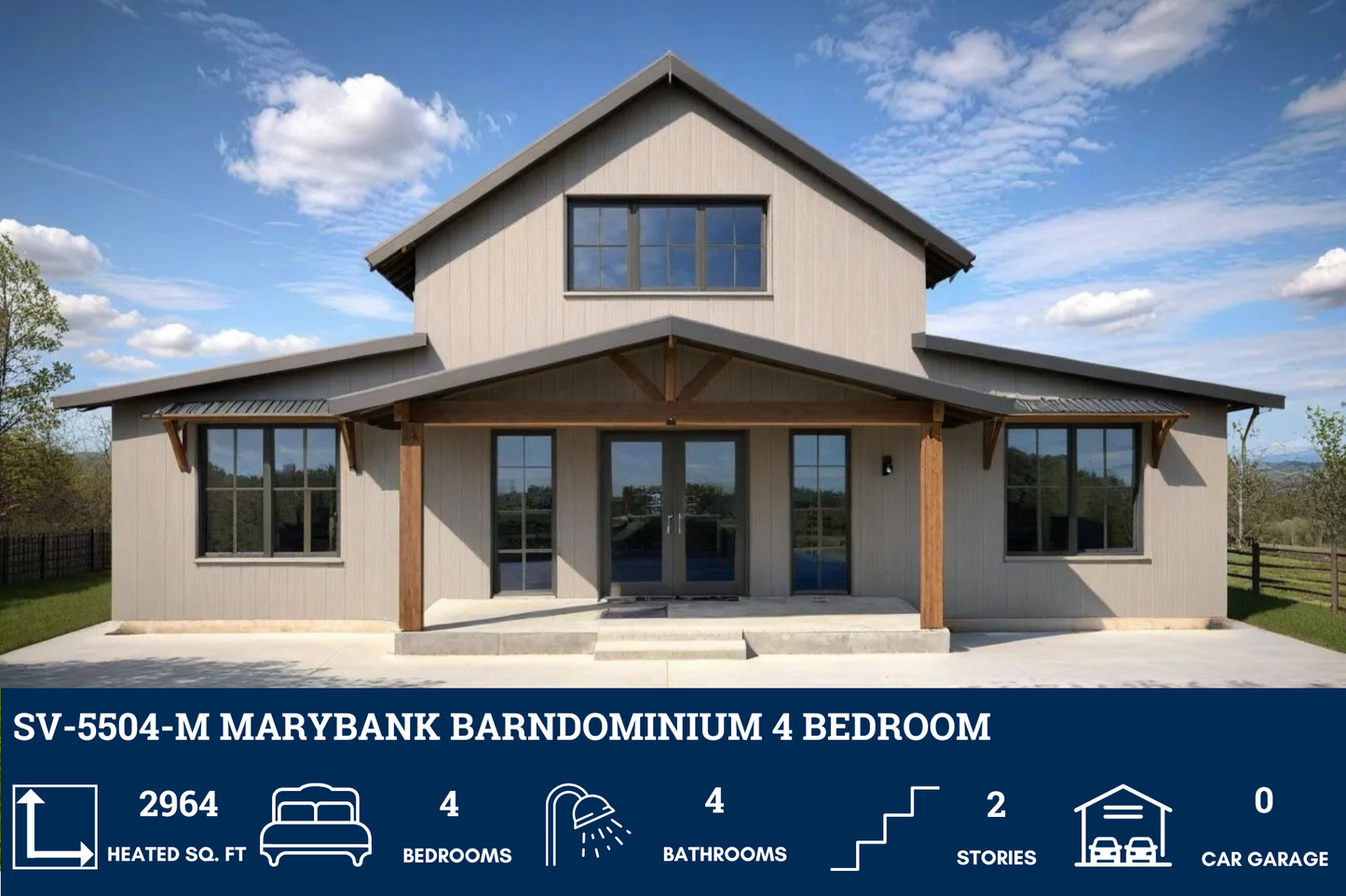 SV-5504-M Marybank Barndominium House Plan