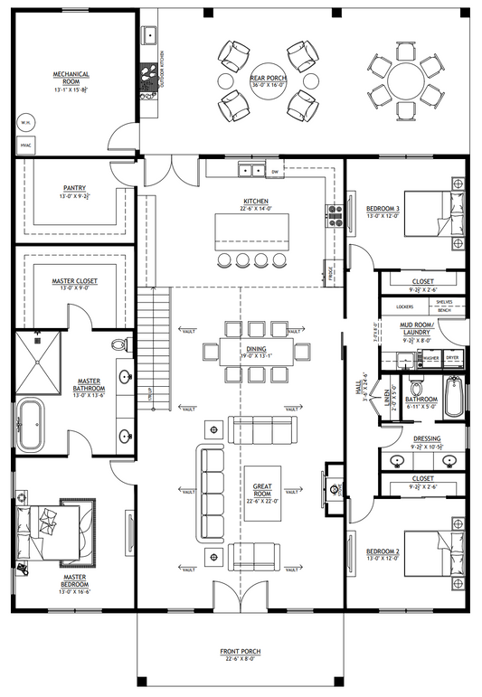 SV-5504 Azalea Barndominium House Plan