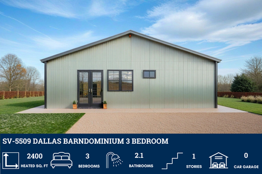 SV-5509 Dallas Barndominium House Plan