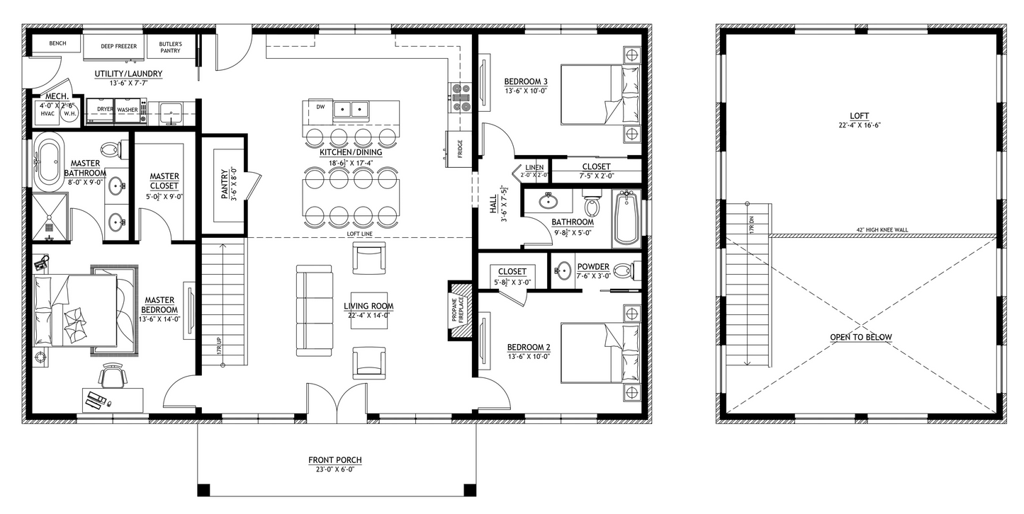 SV-5511 Maya Barndominium House Plan
