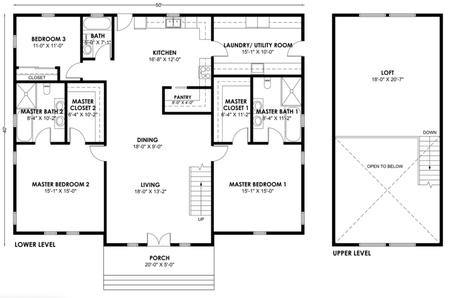 BCO-40141-M Barndominium House Plan