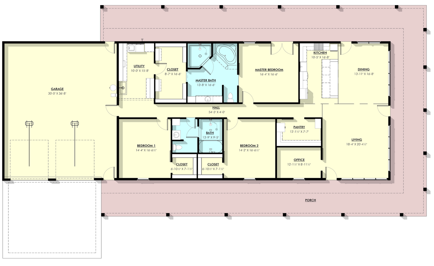 LP-71007 Mill Barndominium House Plan