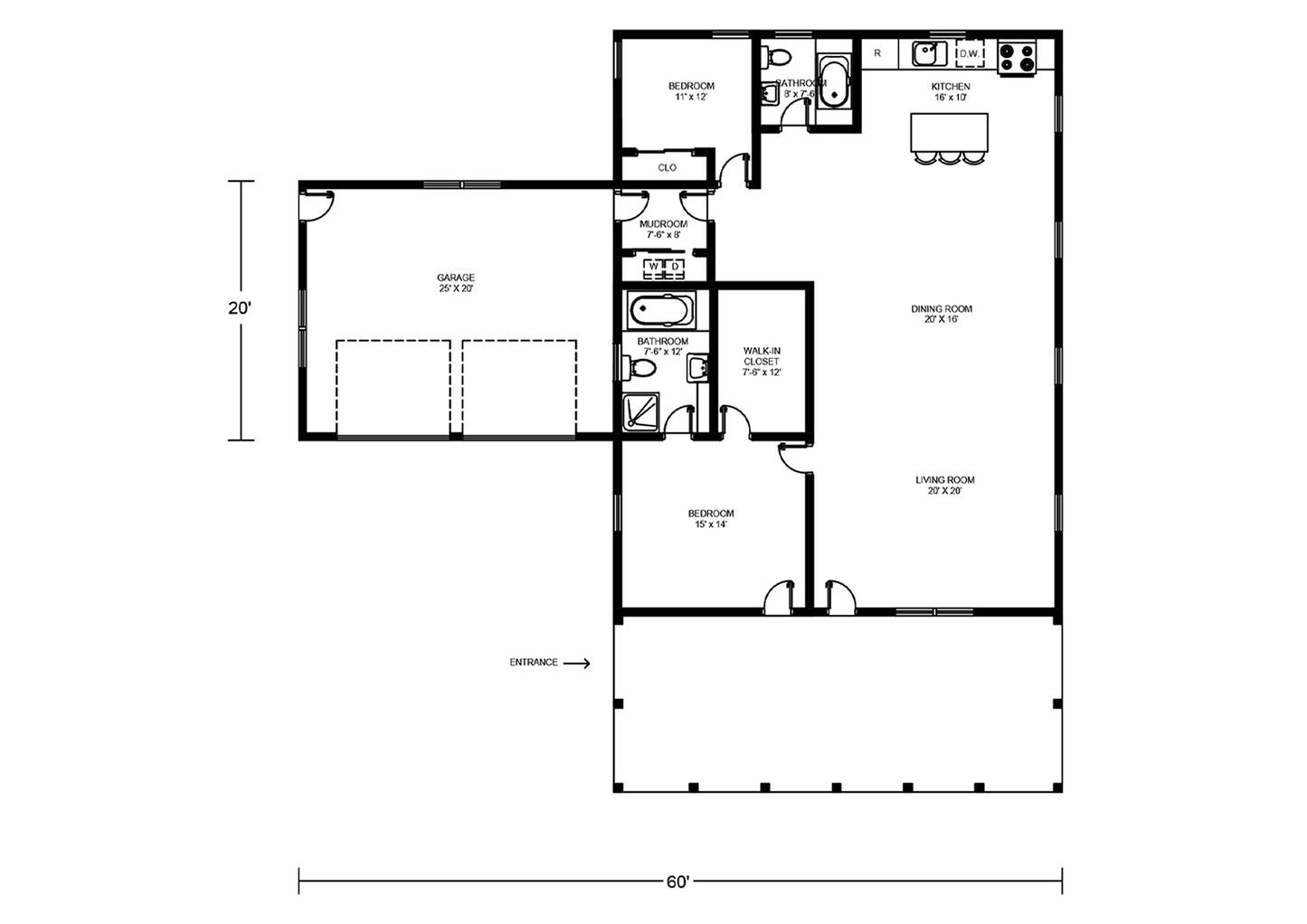 BCO-40014 Barndominium House Plan