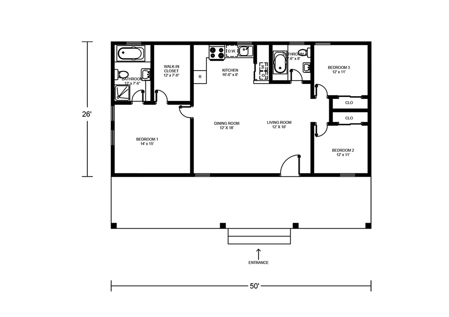 BCO-40015 Barndominium House Plan