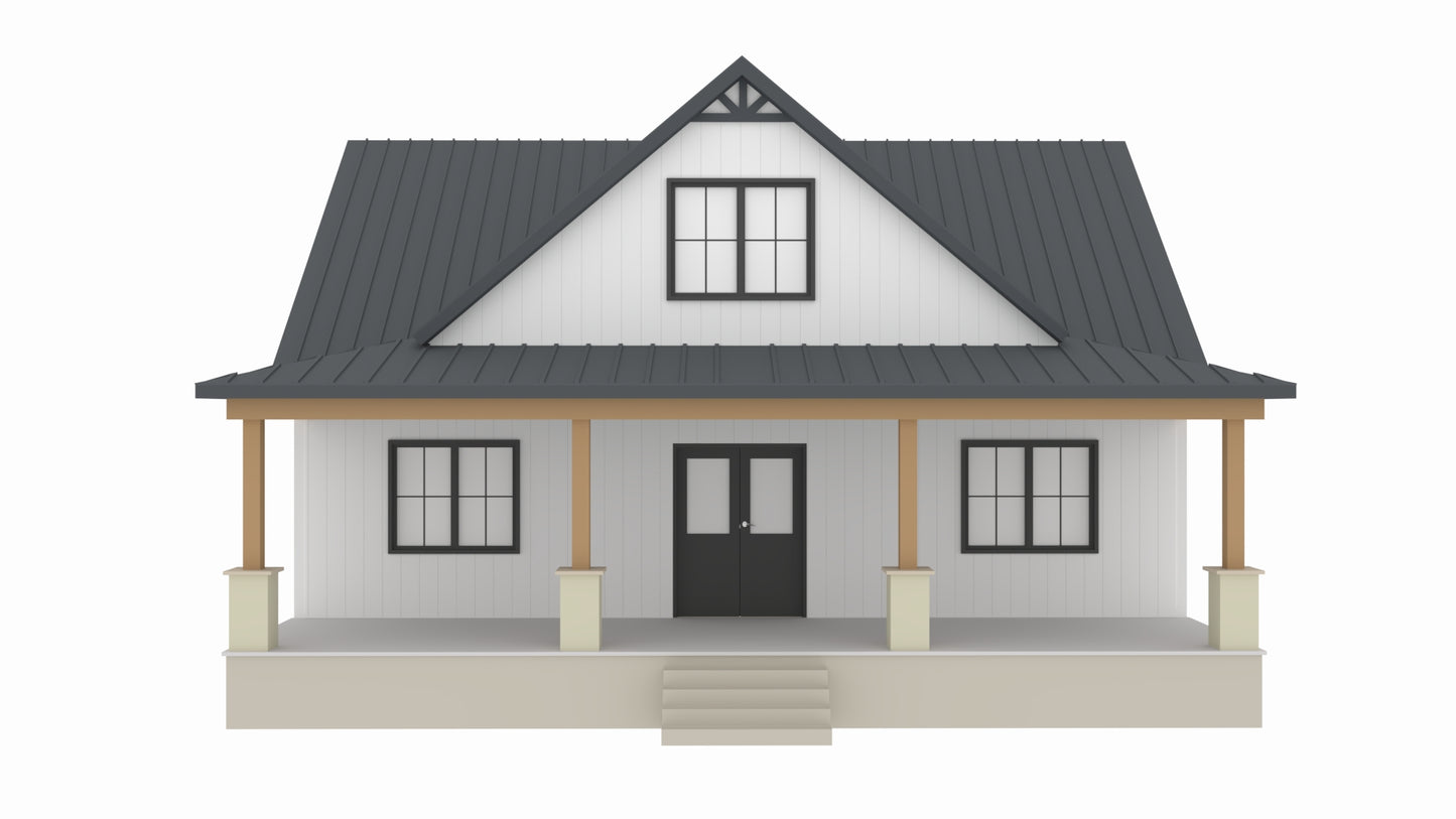 BCO-40034-B Brandon Barndominium House Plan