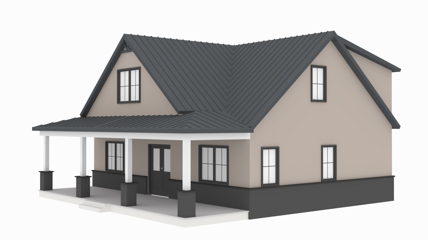BCO-40034 Cougar Barndominium House Plan