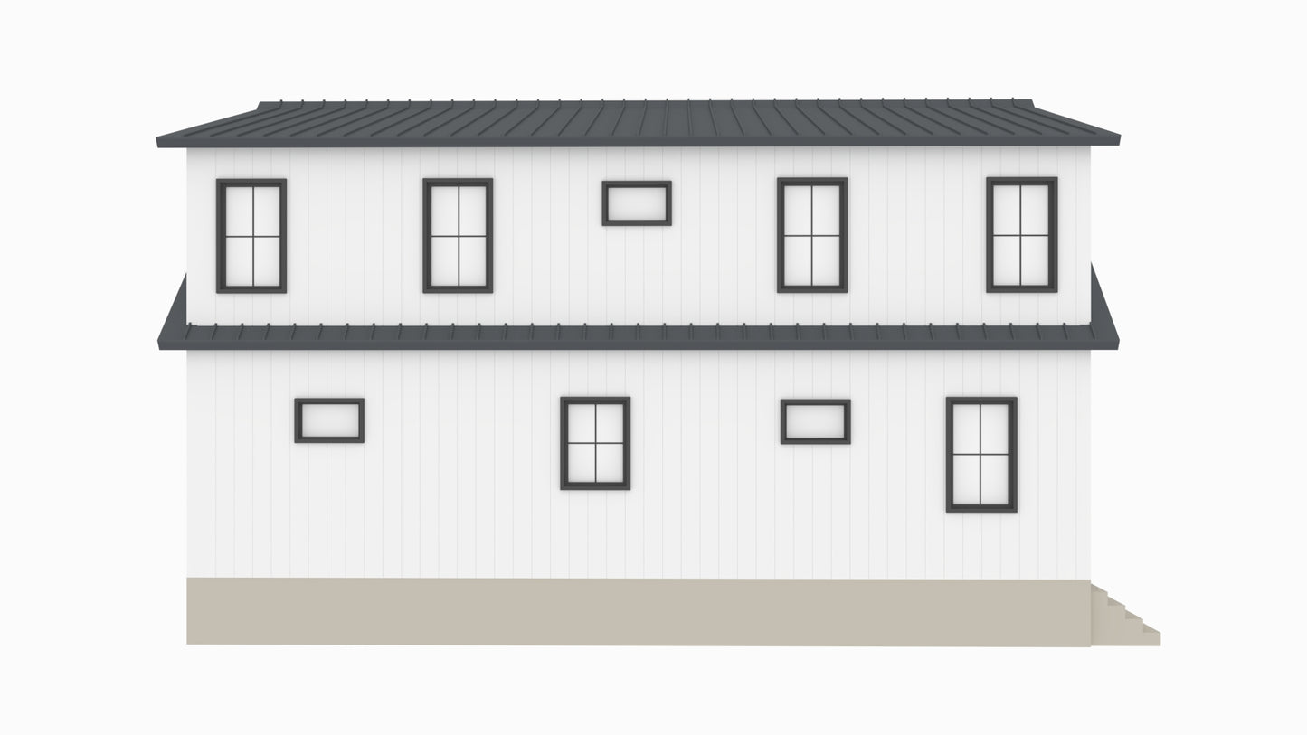 BCO-40034-B Brandon Barndominium House Plan