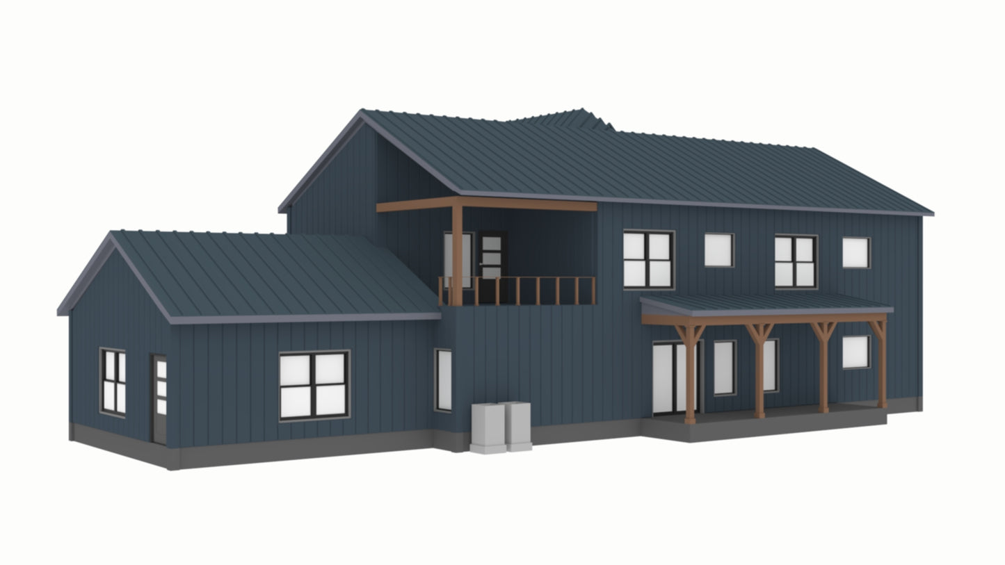 BCO-40052 Michael Barndominium House Plan
