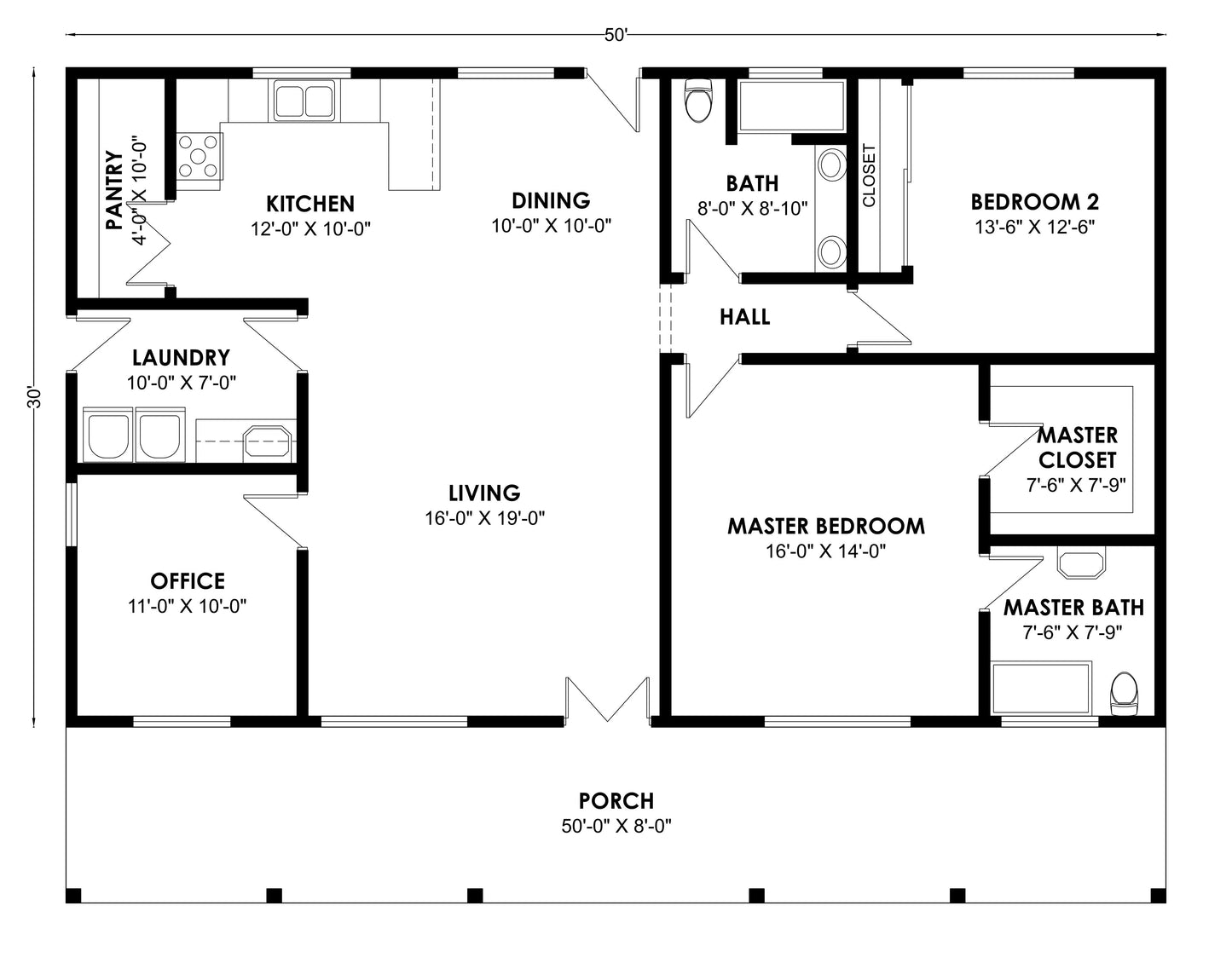 BCO-40139 Barndominium House Plan