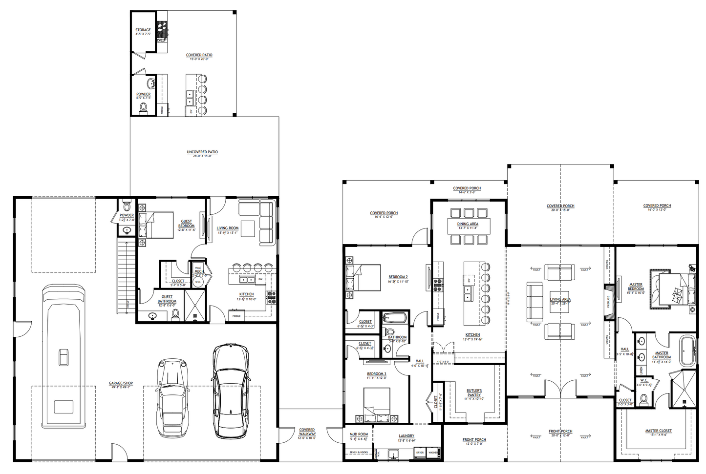 BP-2001-R Robert Barndominium House Plan