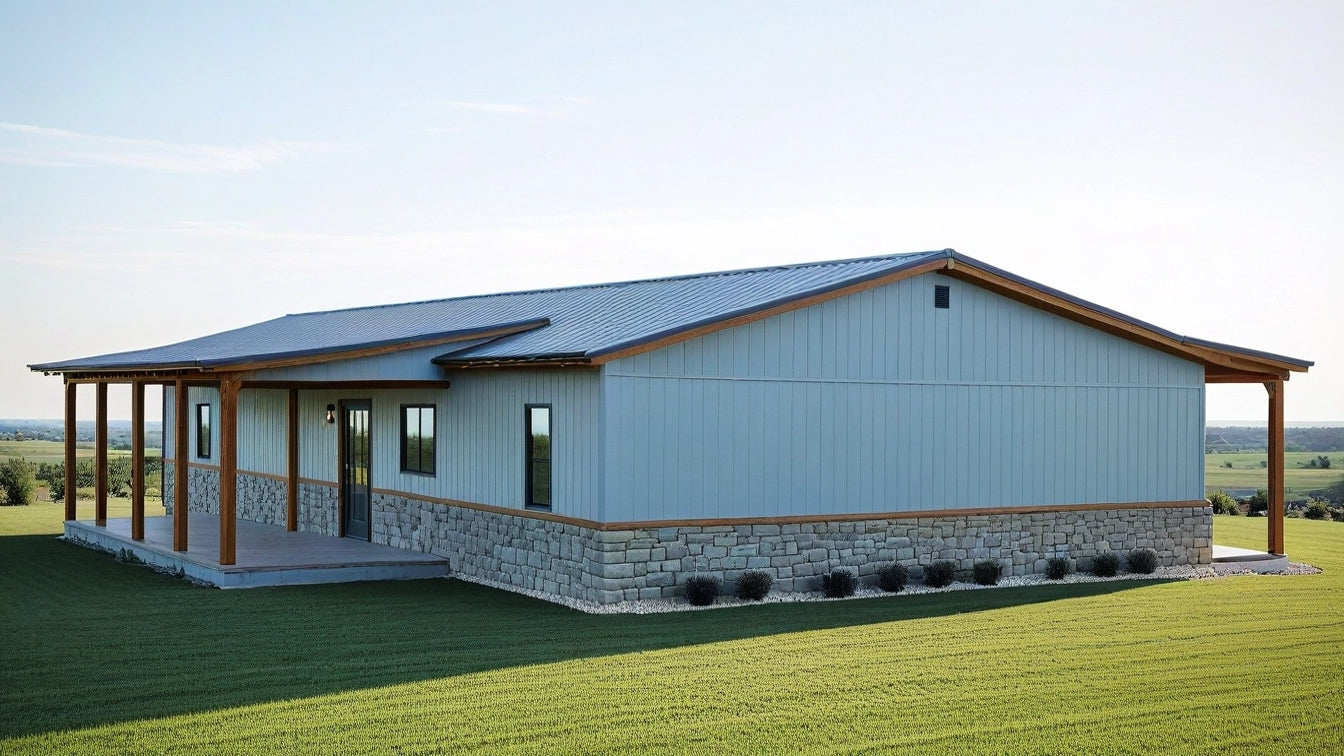 PL-62001 Greenbrush Barndominium House Plan