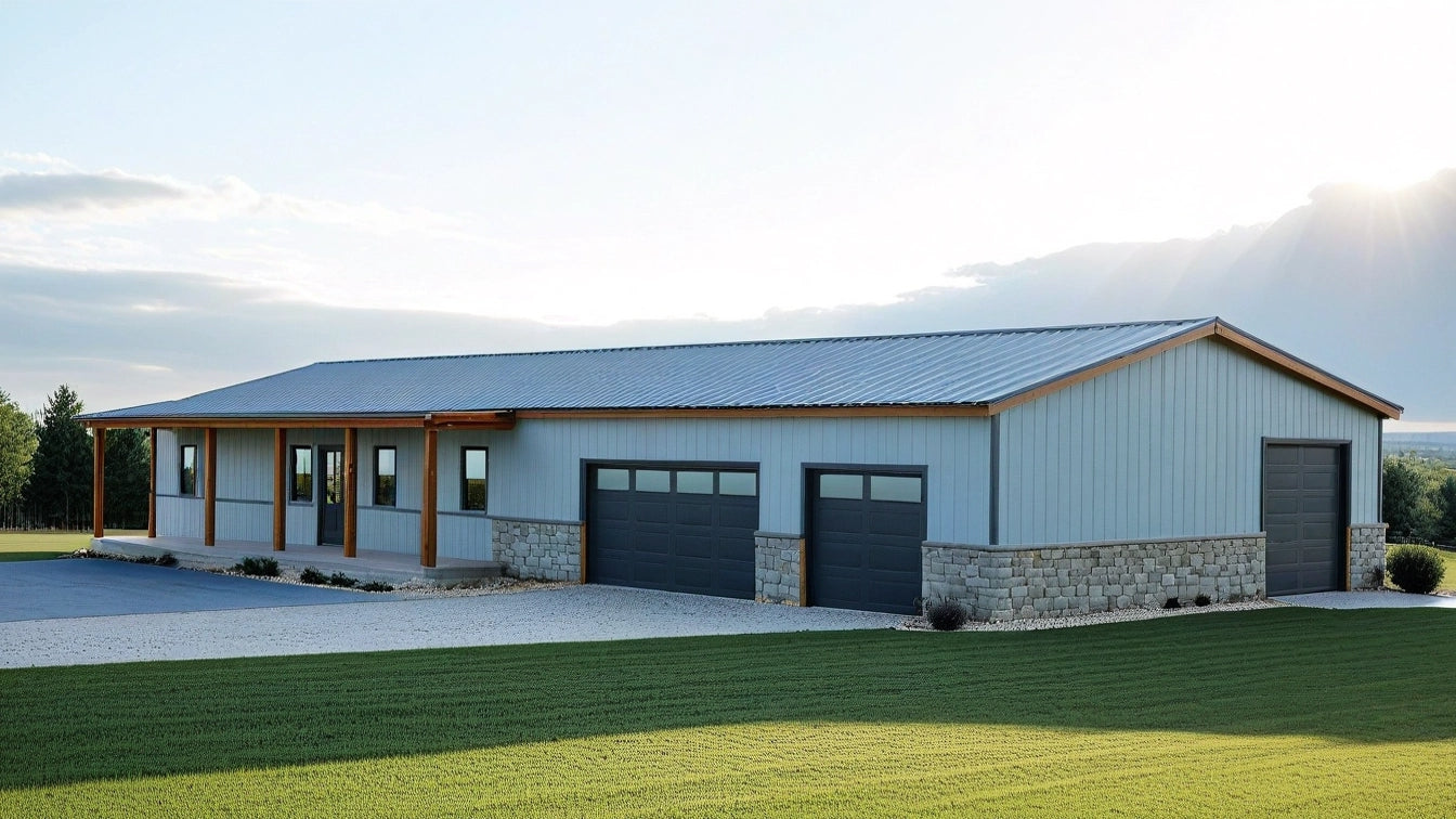 PL-62001 Greenbrush Barndominium House Plan