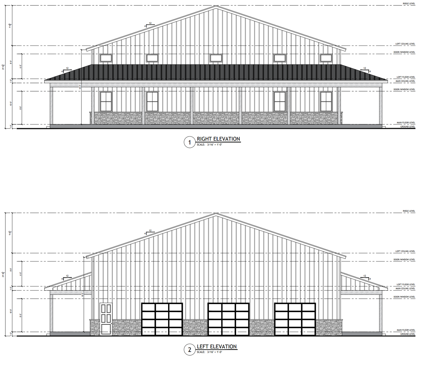 PL-60707-K Kessler Barndominium House Plan