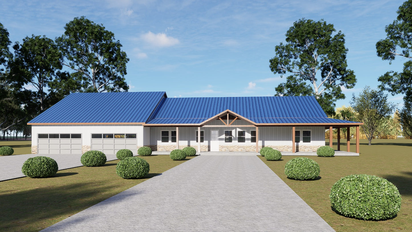 PL-61303 Brookvale Barndominium House Plan