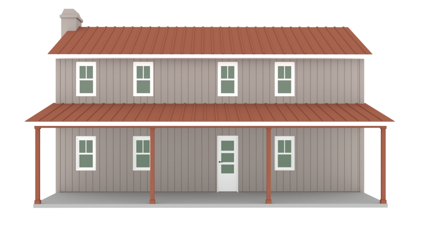 PL-64014 Cedar Barndominium House Plan