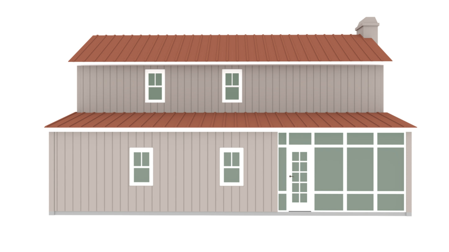 PL-64014 Cedar Barndominium House Plan