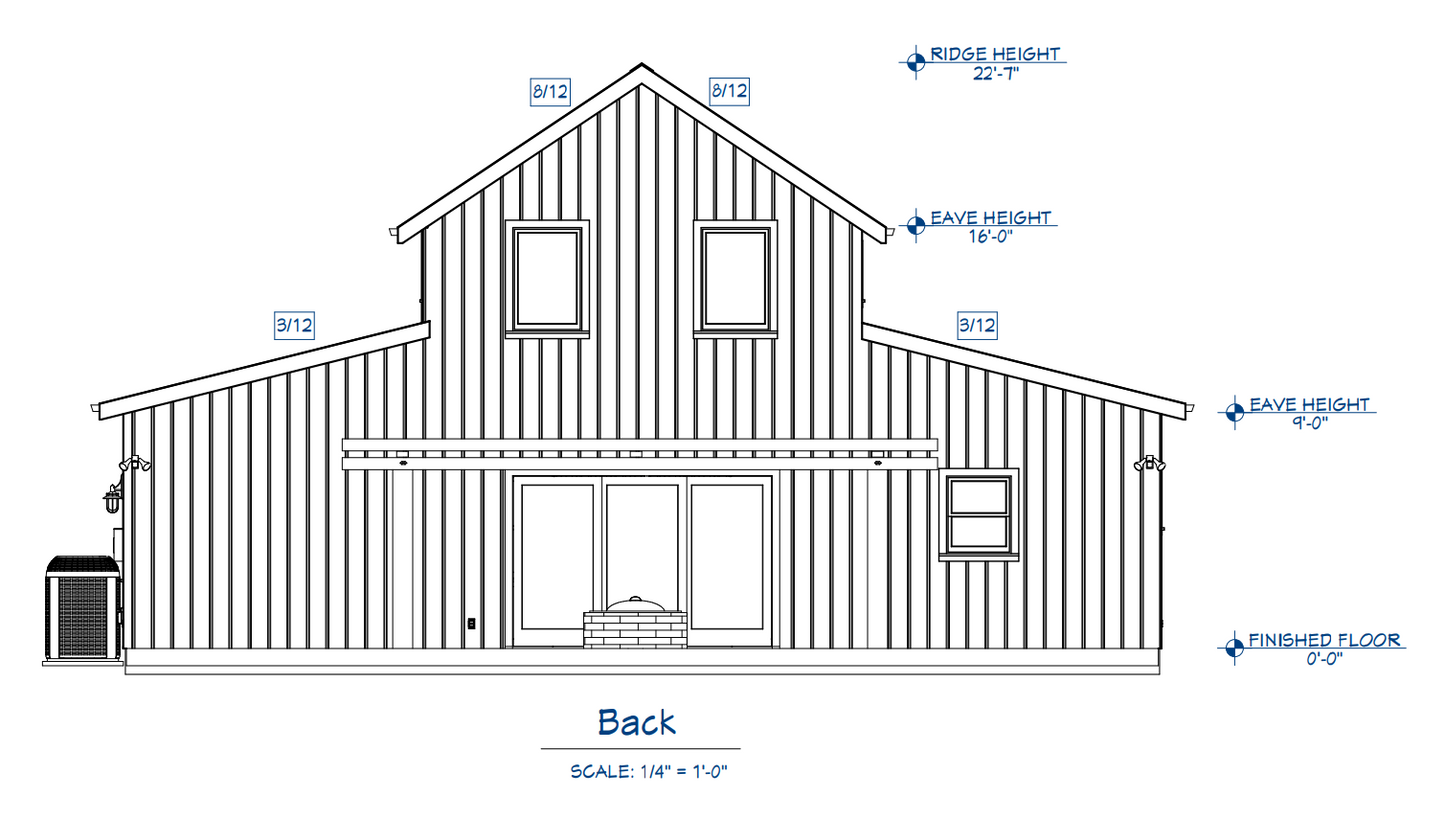 CDD-1001 Chasebriar Barndominium House Plan