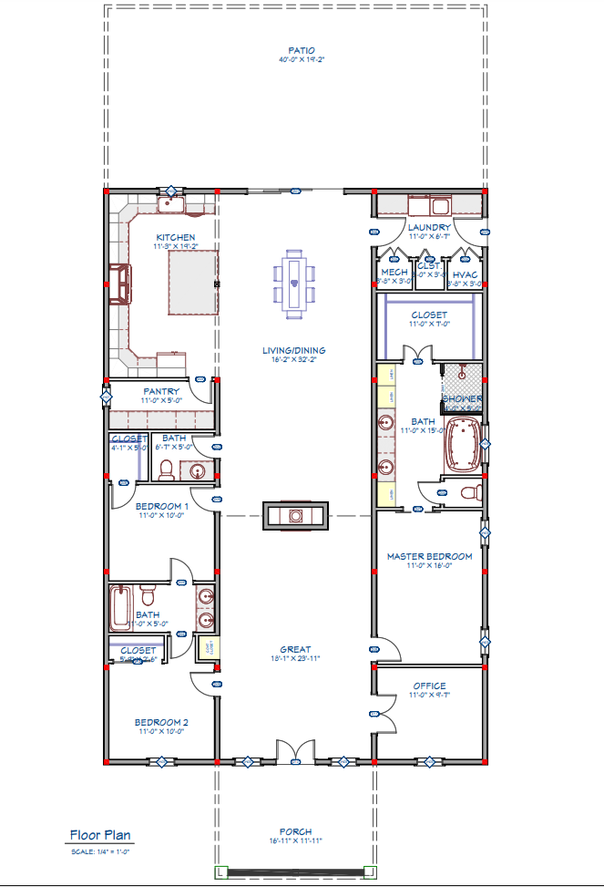 CDD-1001 Chasebriar Barndominium House Plan
