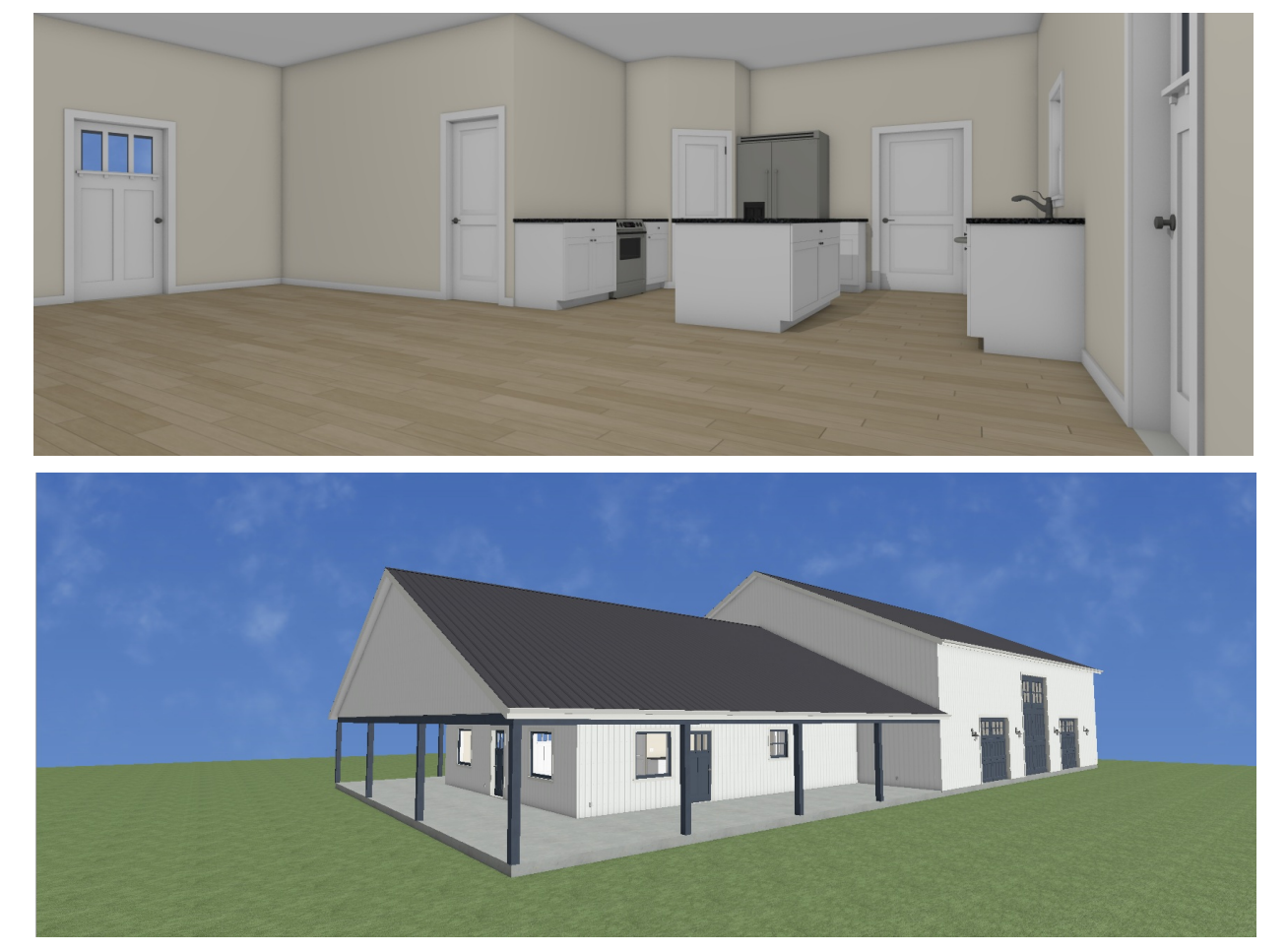 CDD-1005 Chaston Barndominium House Plans