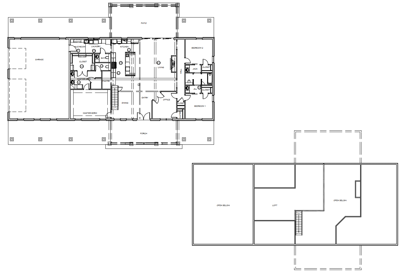 LP-2802 Marcus Barndominium House Plans