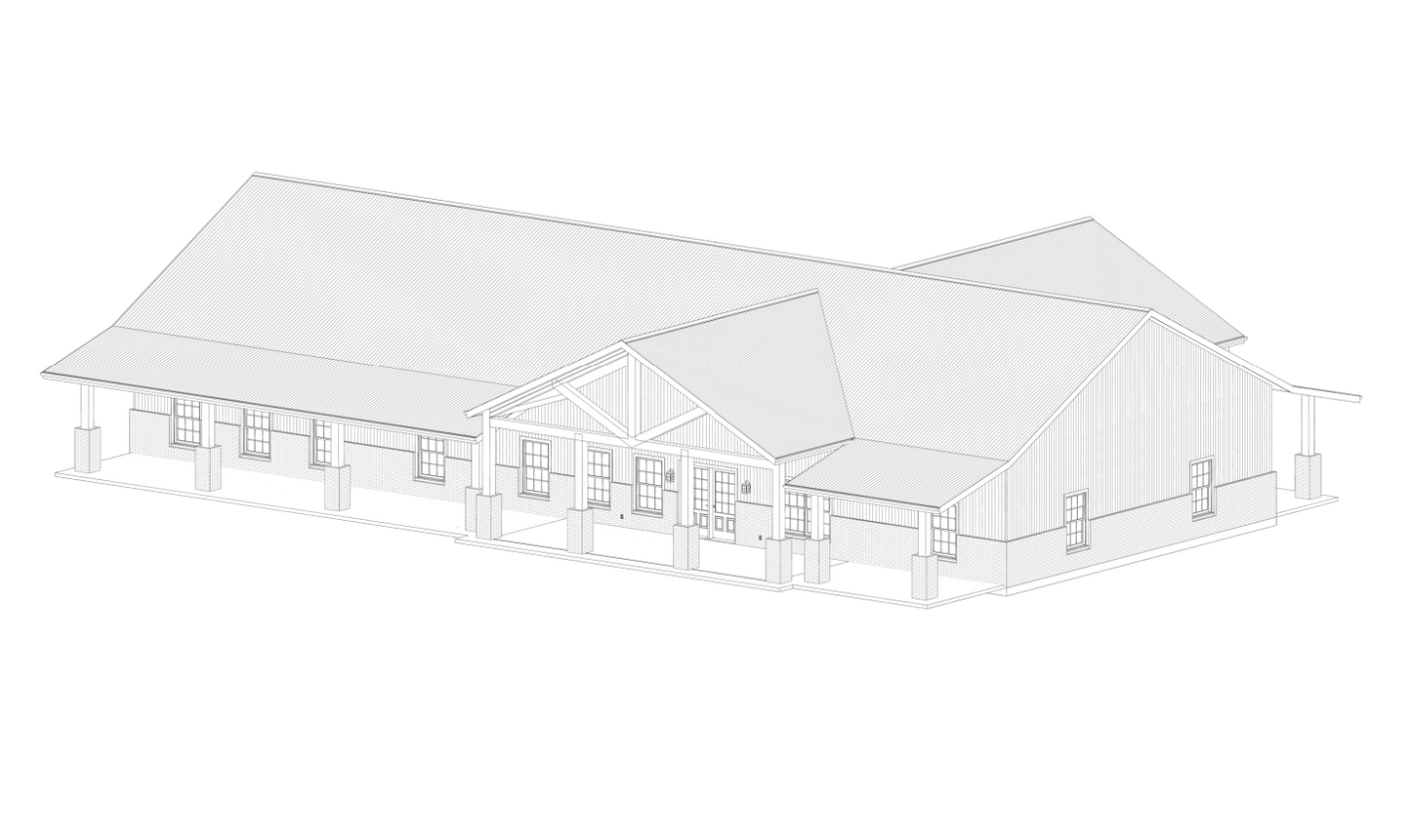 LP-2802 Marcus Barndominium House Plans