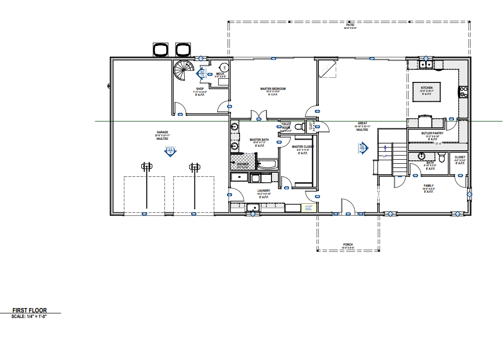 PL-62304 Wolfe Barndominium House Plans