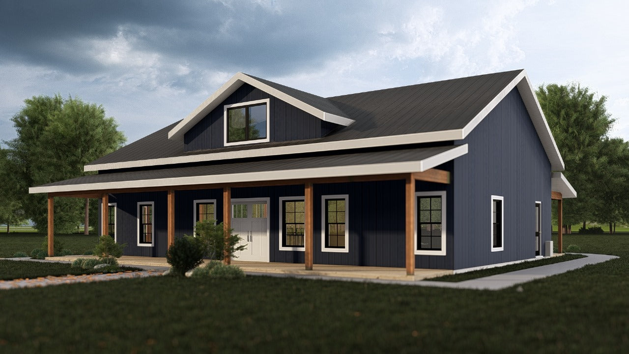 6 Bedroom Barndominium House Plans