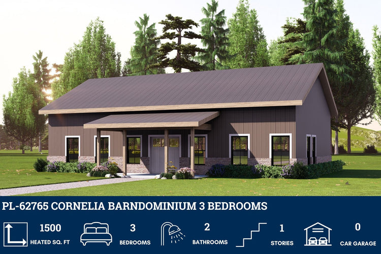 Barndominium House Plans Under 1600 Square Feet