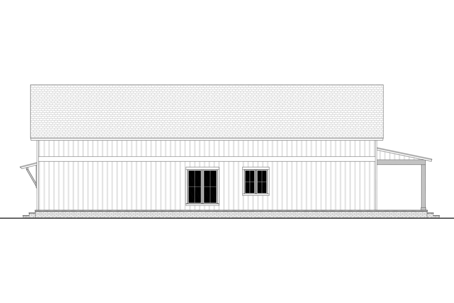 HPZ-22002 Caden Barndominium House Plan