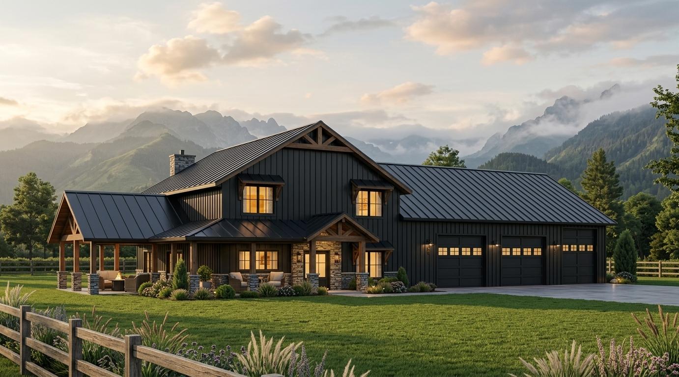 BG-20001 Blackwood Barndominium House Plan