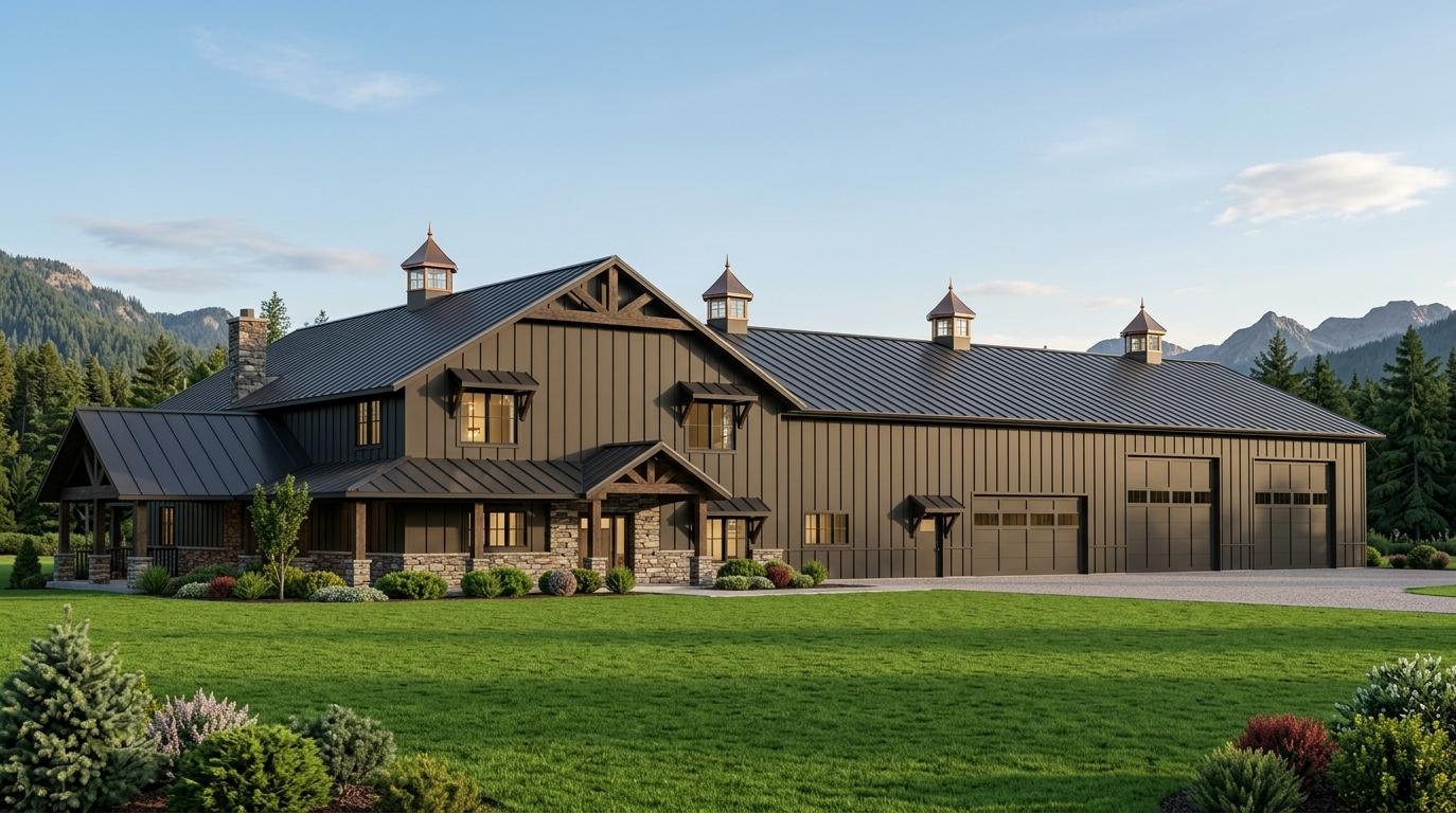 BG-20005 Copper Barndominium House Plan