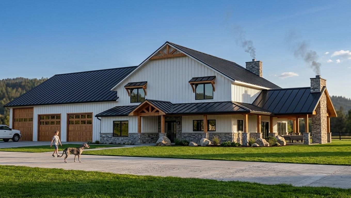 BG-20042 Prescott Barndominium House Plan