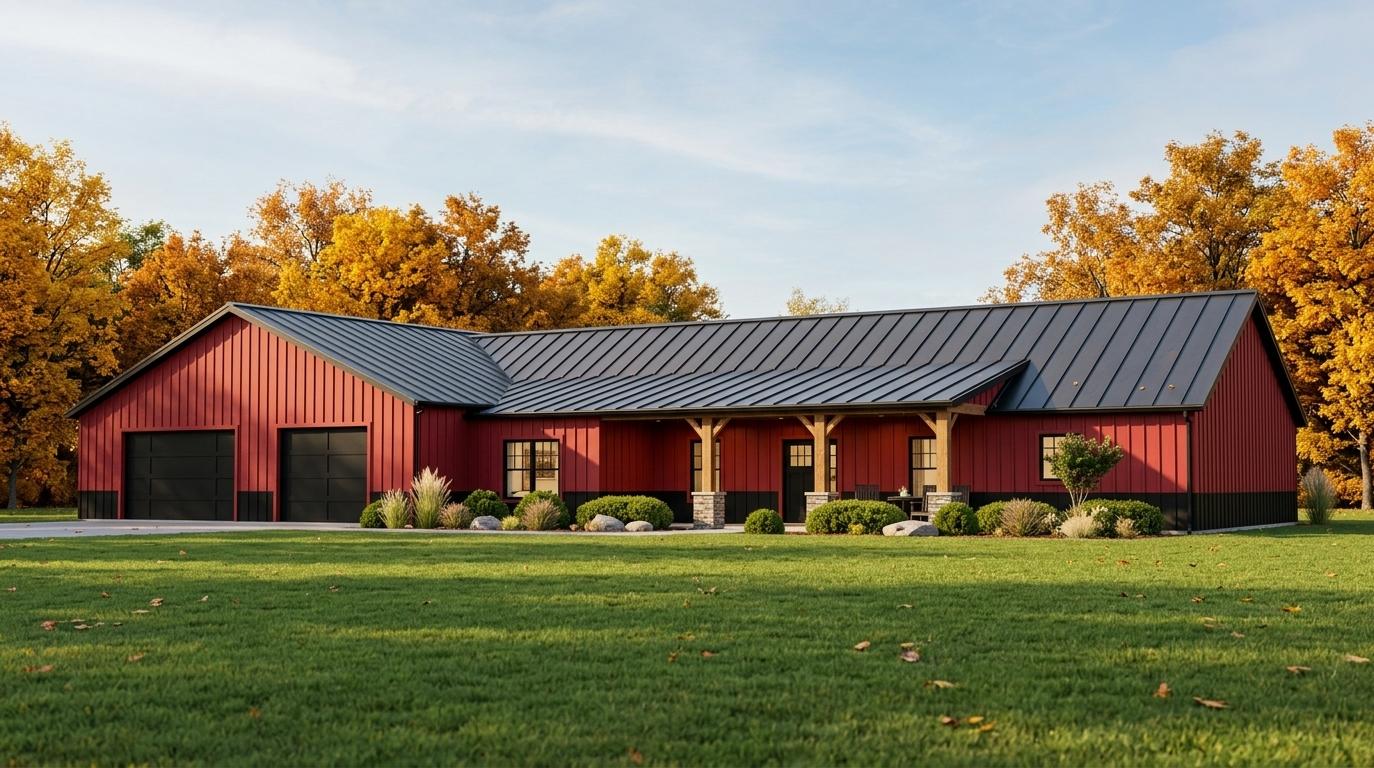 BG-20009 Everett Barndominium House Plan