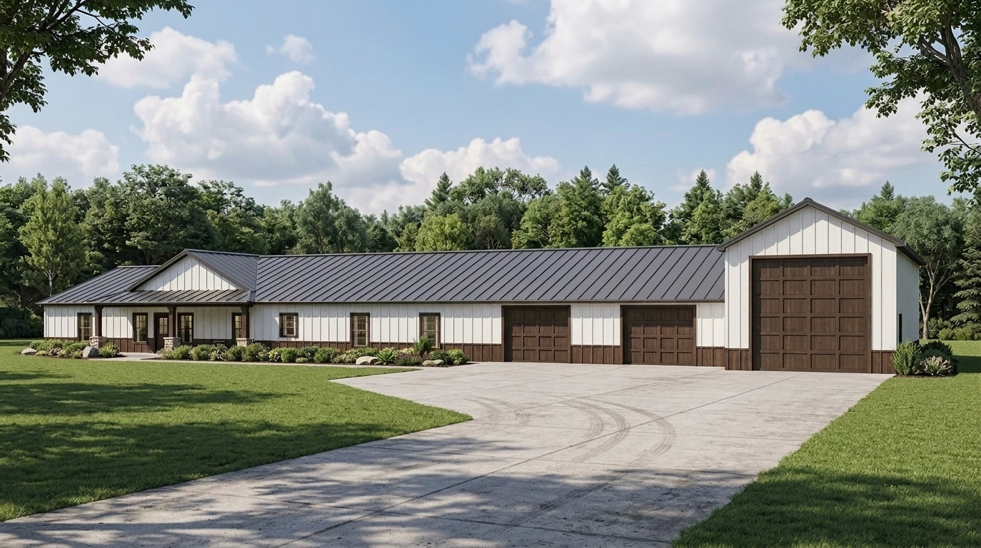 BG-20091 Auburn Barndominium House Plan