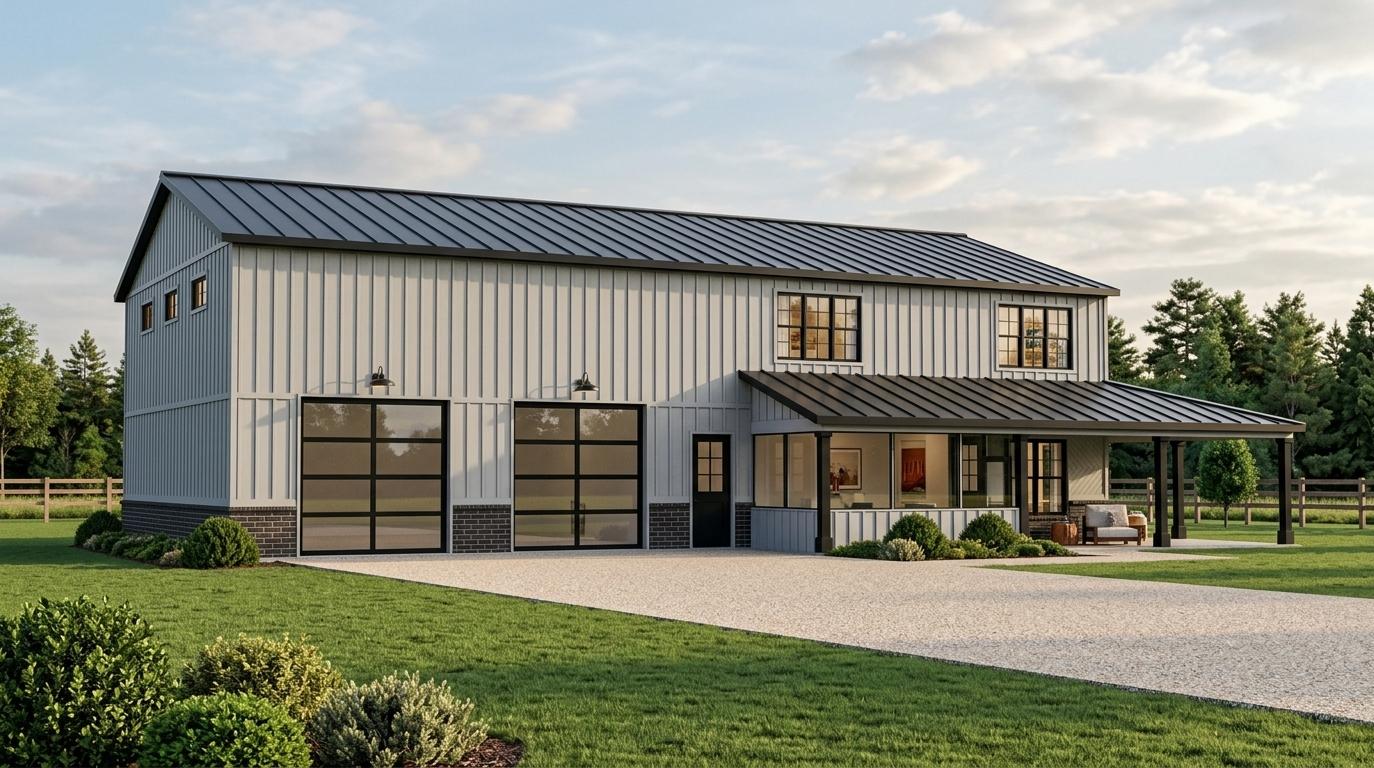 BG-20046 Delano Barndominium House Plan
