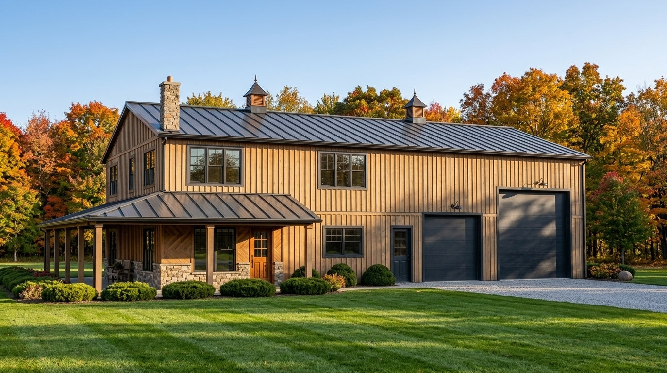 BG-20063 Carrington Barndominium House Plan