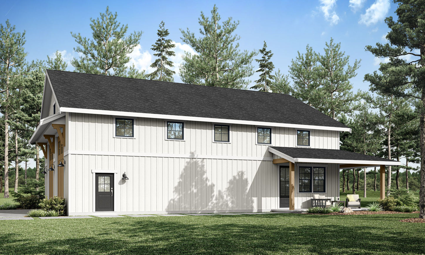 JRW-10009 Chase Barndominium House Plan