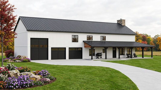 BG-20098 Buckley Barndominium House Plan