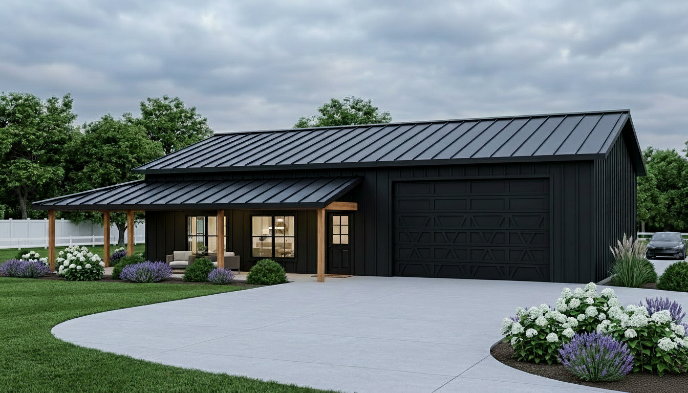 BG-20065 Montrose Barndominium House Plan