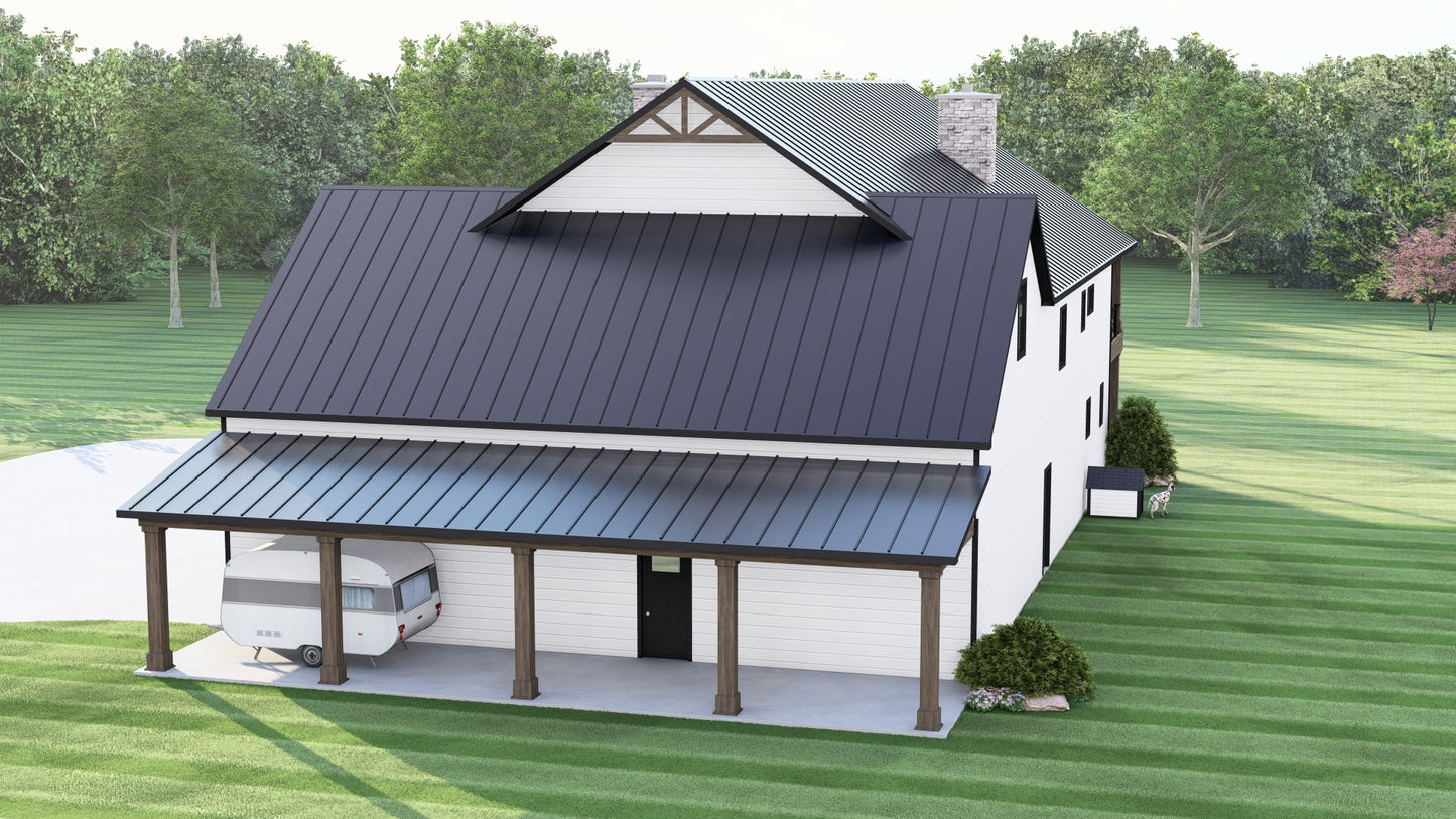 BG-20051 Darby Barndominium House Plan
