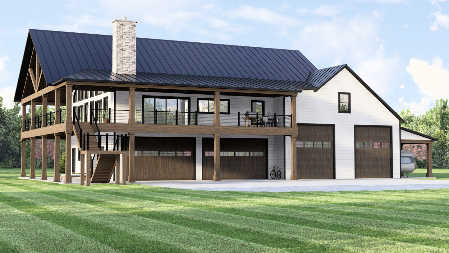 BG-20051 Darby Barndominium House Plan