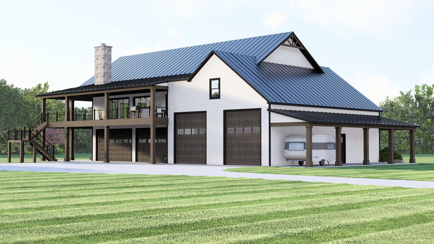 BG-20051 Darby Barndominium House Plan